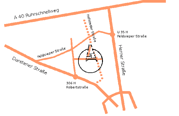 Anfahrt Hatha Yoga Schule Paschima